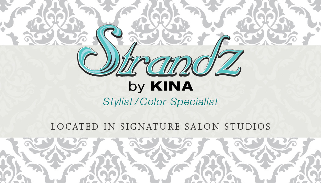 Strandz By Kina Hair Stylist Business Card